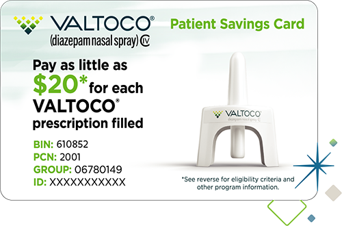 VALTOCO® (diazepam nasal spray) Copay Card