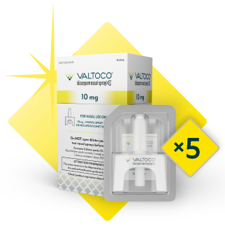 VALTOCO® (diazepam nasal spray) is available in 4 treatment doses