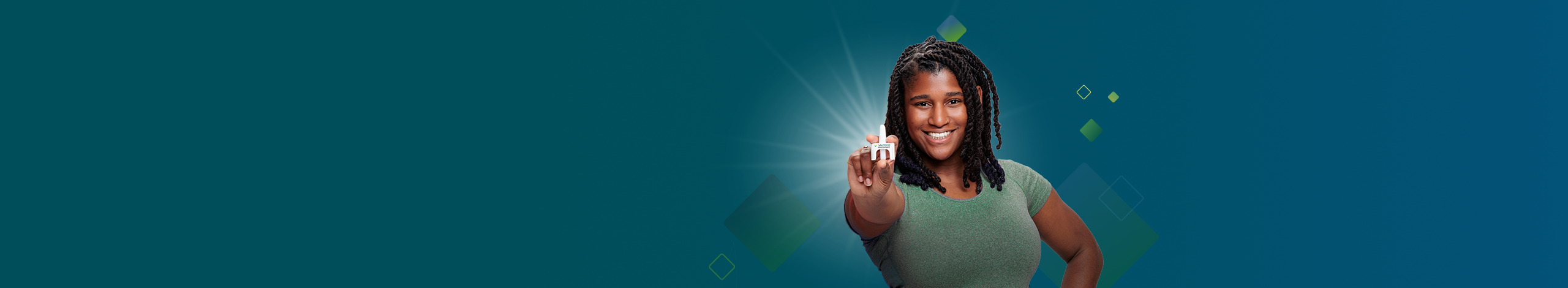 DeJah, an adult who is prepared with VALTOCO to enjoy being in the moment.